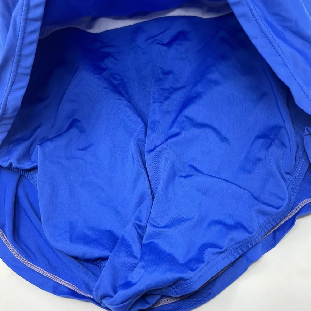 Merona Strapless Blue Swimsuit Dress Bathing Suit Size Medium